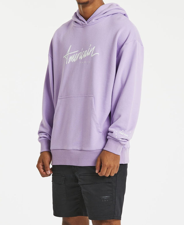 Americain Heartless Relaxed Hooded Jumper Lilac