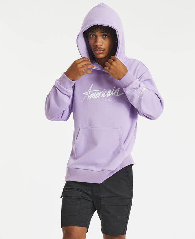 Americain Heartless Relaxed Hooded Jumper Lilac