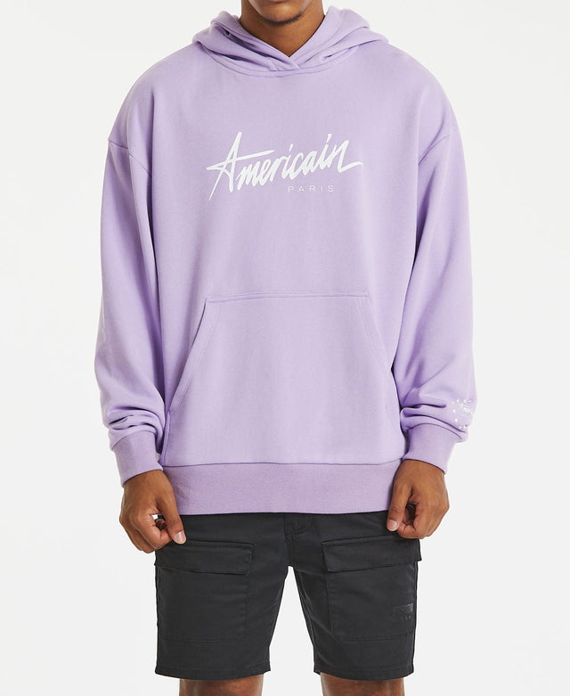 Americain Heartless Relaxed Hooded Jumper Lilac