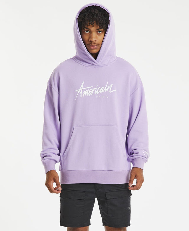 Americain Heartless Relaxed Hooded Jumper Lilac