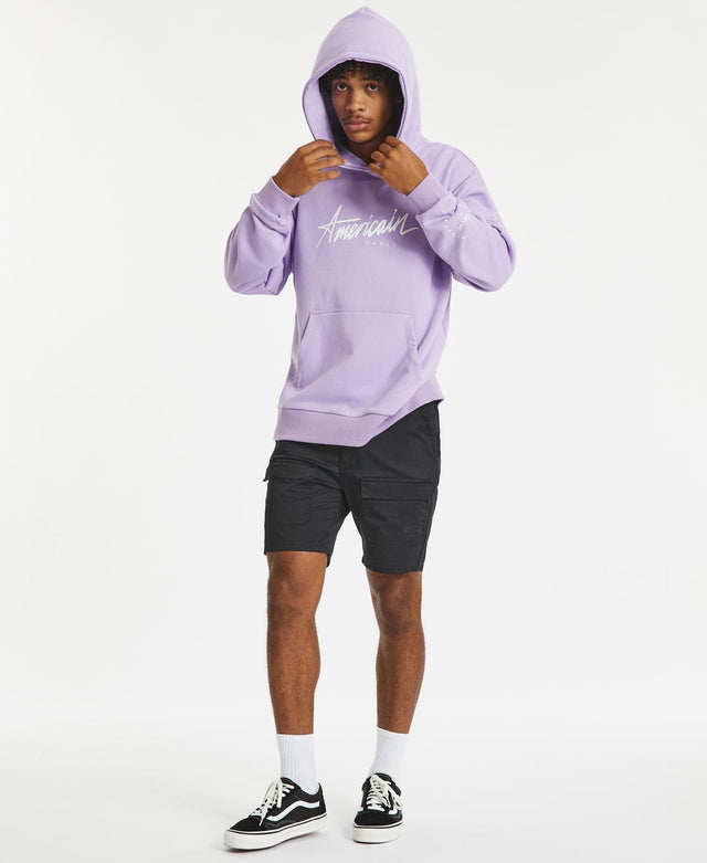 Americain Heartless Relaxed Hooded Jumper Lilac