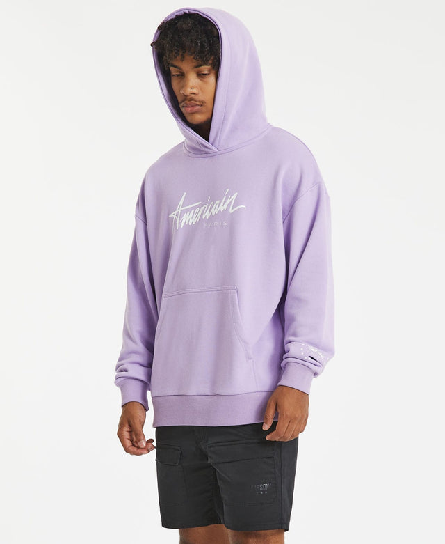 Americain Heartless Relaxed Hooded Jumper Lilac