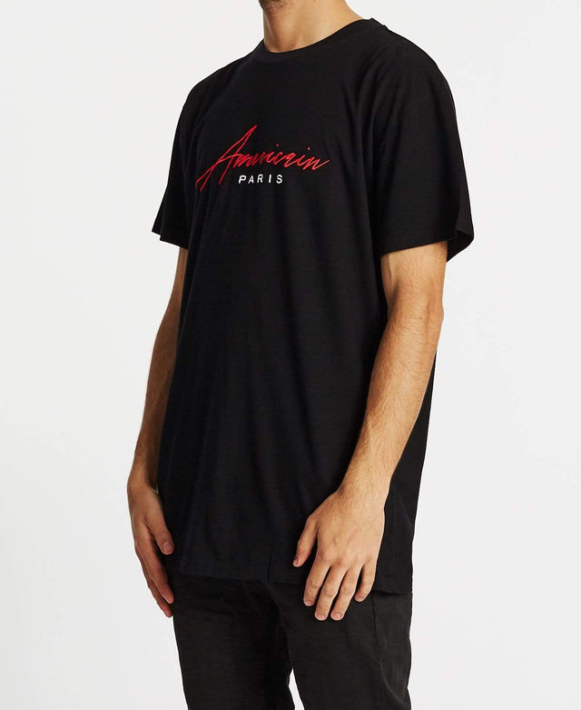 Americain Recompense Box Fit T-Shirt Jet Black