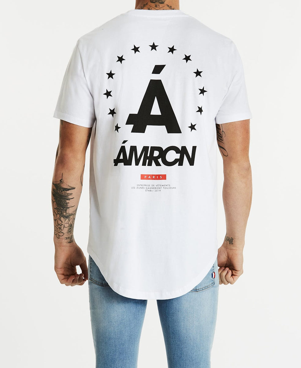 Sebasco Dual Curved TShirt White Neverland Store