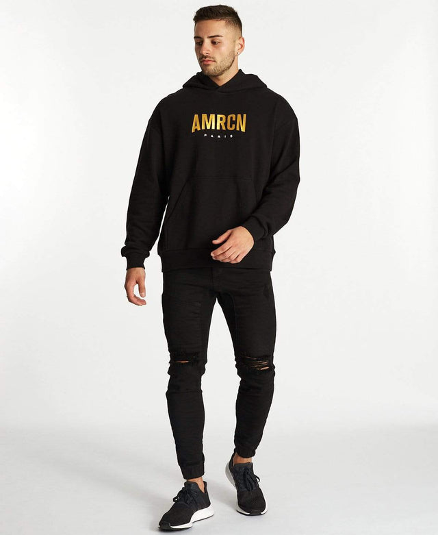 Americain Seduisant Relaxed Hoodie Jet Black