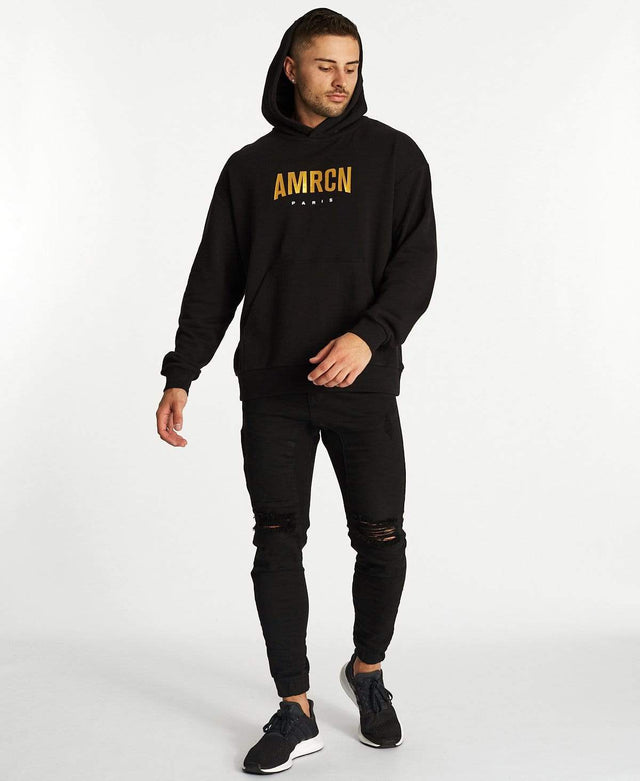 Americain Seduisant Relaxed Hoodie Jet Black