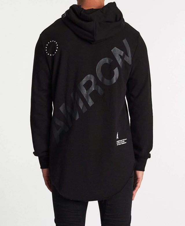 Americain Ultime Dual Curved Hoodie Jet Black