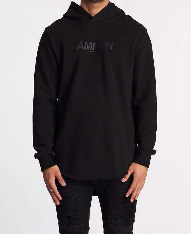 Americain Ultime Dual Curved Hoodie Jet Black