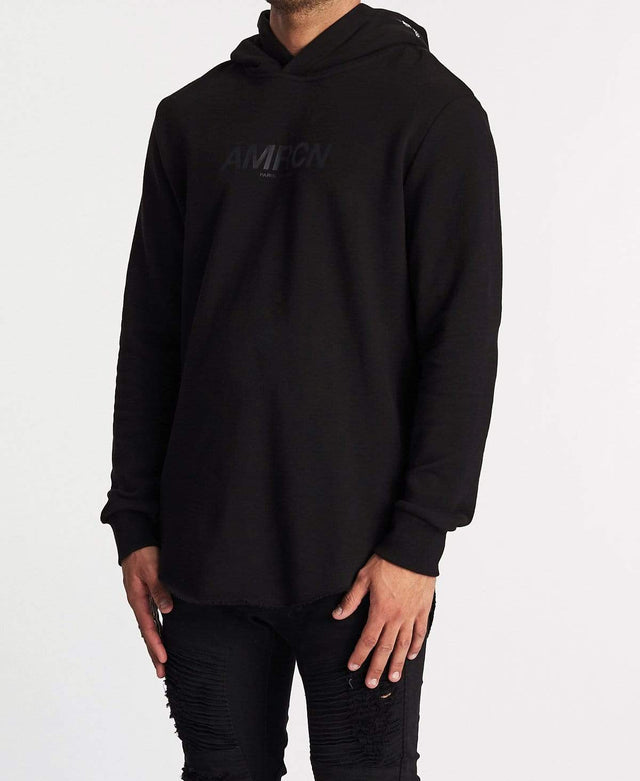 Americain Ultime Dual Curved Hoodie Jet Black