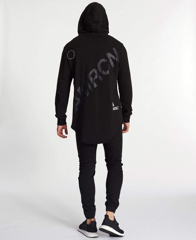 Americain Ultime Dual Curved Hoodie Jet Black
