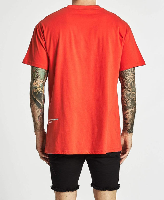Americain Voyageur Box Fit T-Shirt Bold Red