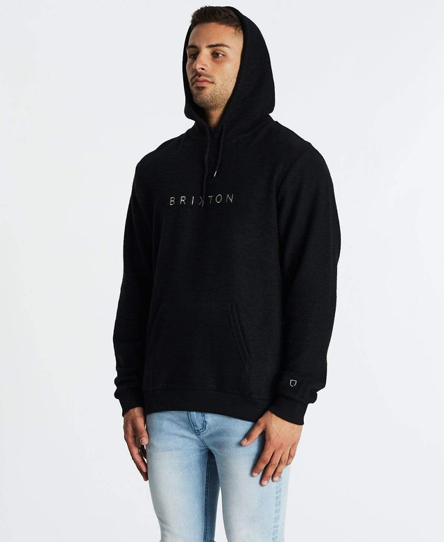 Brixton Alpha Line Hoodie Black