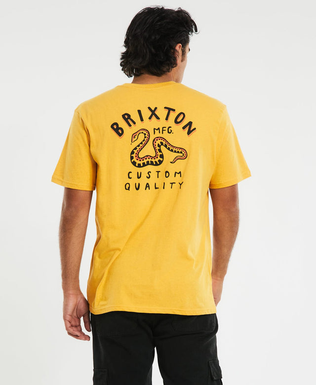 Brixton Clymer T-Shirt Bright Gold
