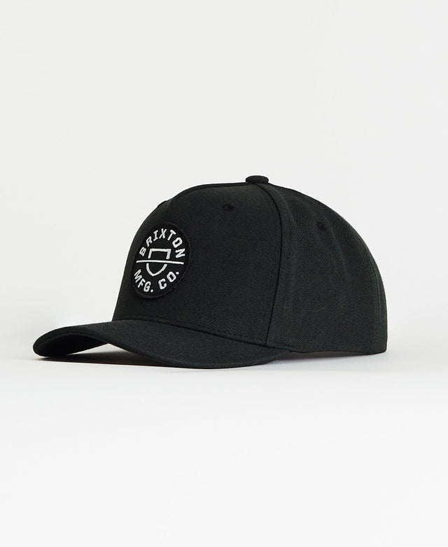 Brixton Crest C MP Snapback Black