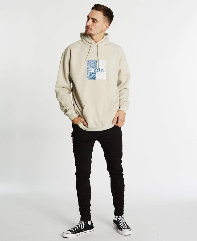 Brixton Crowd Hoodie Stone