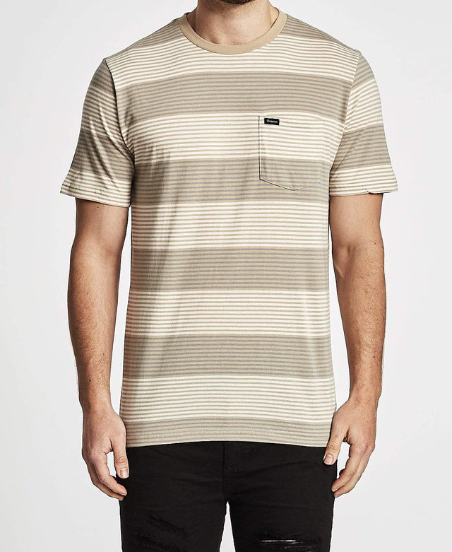 Brixton Hilt Pocket Knit T-Shirt Vanilla