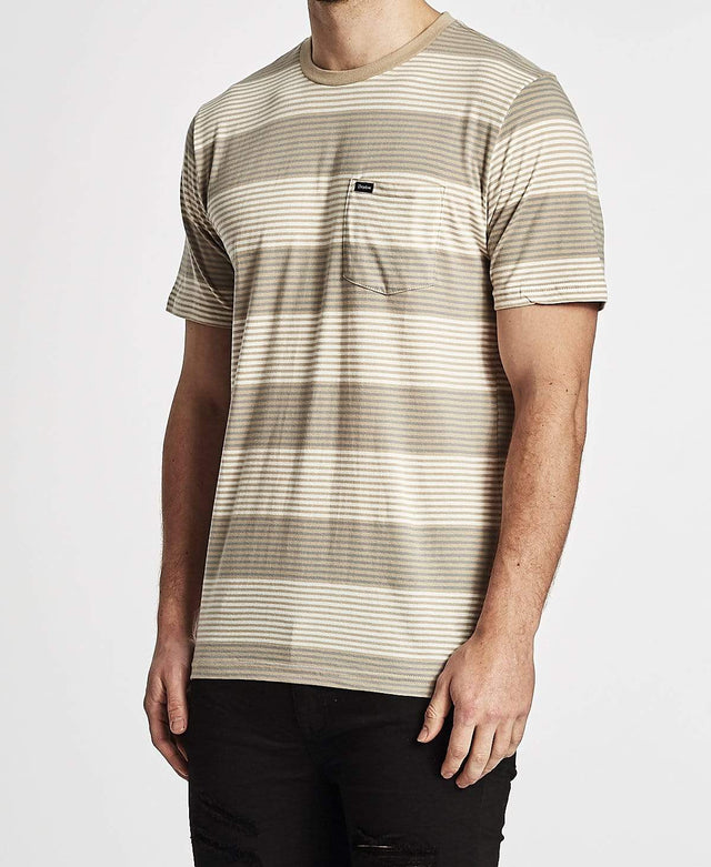 Brixton Hilt Pocket Knit T-Shirt Vanilla