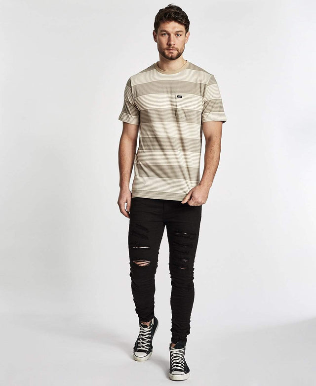 Brixton Hilt Pocket Knit T-Shirt Vanilla