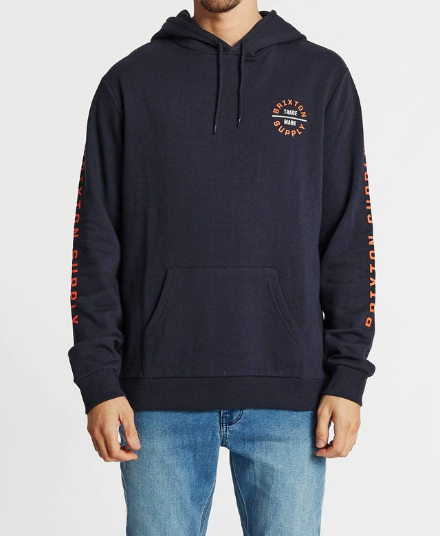 Brixton Oath VI International Hoodie Washed Navy