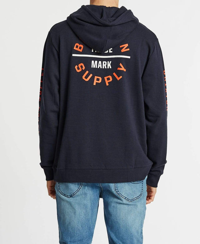 Brixton Oath VI International Hoodie Washed Navy