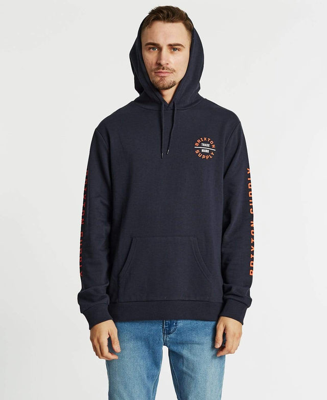Brixton Oath VI International Hoodie Washed Navy