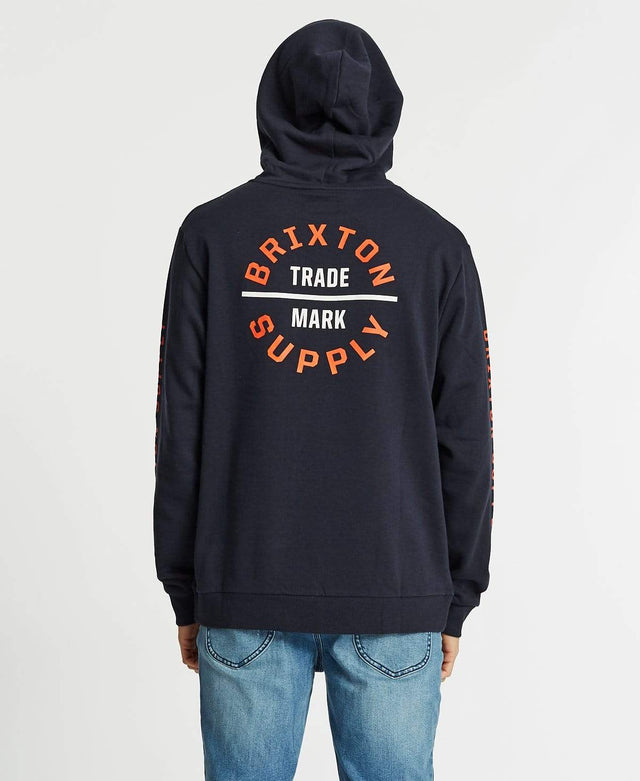 Brixton Oath VI International Hoodie Washed Navy