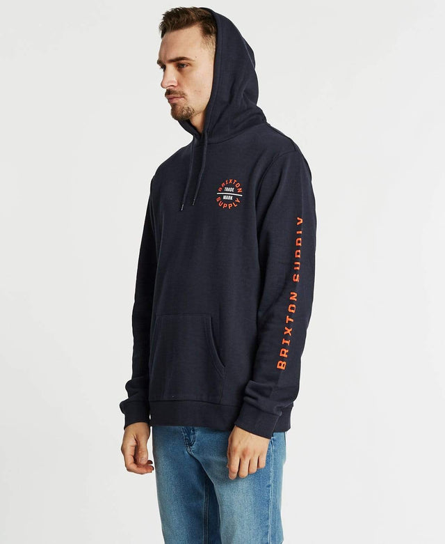 Brixton Oath VI International Hoodie Washed Navy