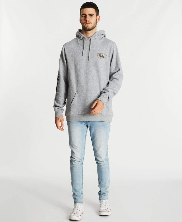 Brixton Stith IX Hoodie Heather Grey