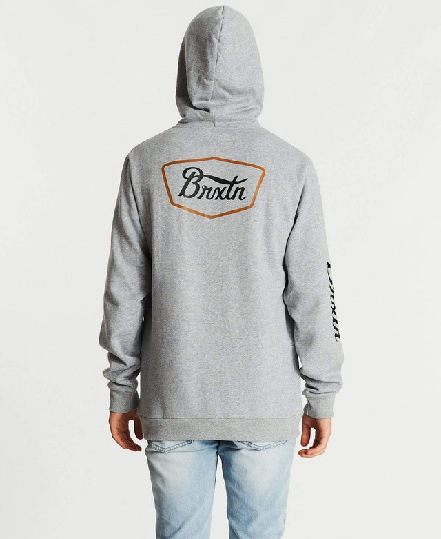 Brixton Stith IX Hoodie Heather Grey