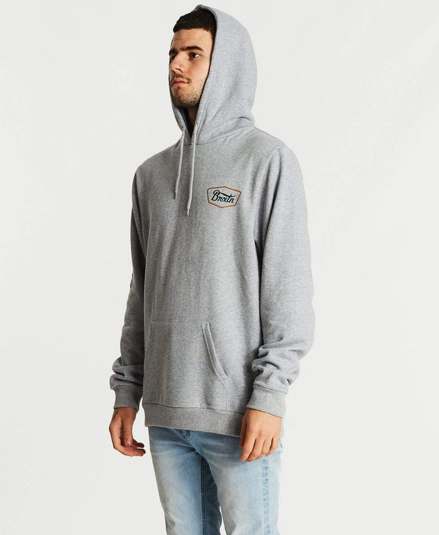 Brixton Stith IX Hoodie Heather Grey