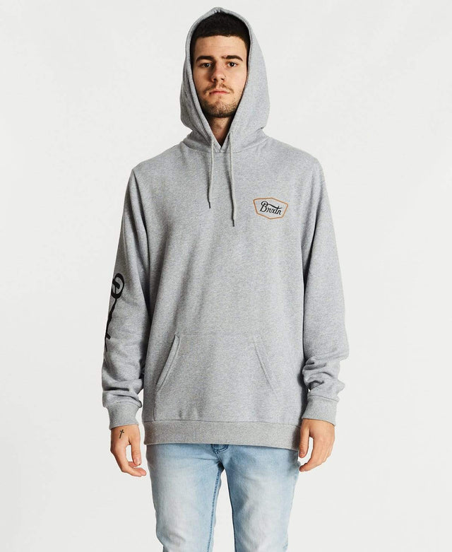 Brixton Stith IX Hoodie Heather Grey