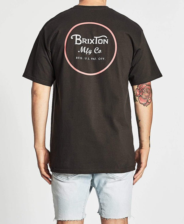 Brixton Wheeler II T-Shirt Washed Black
