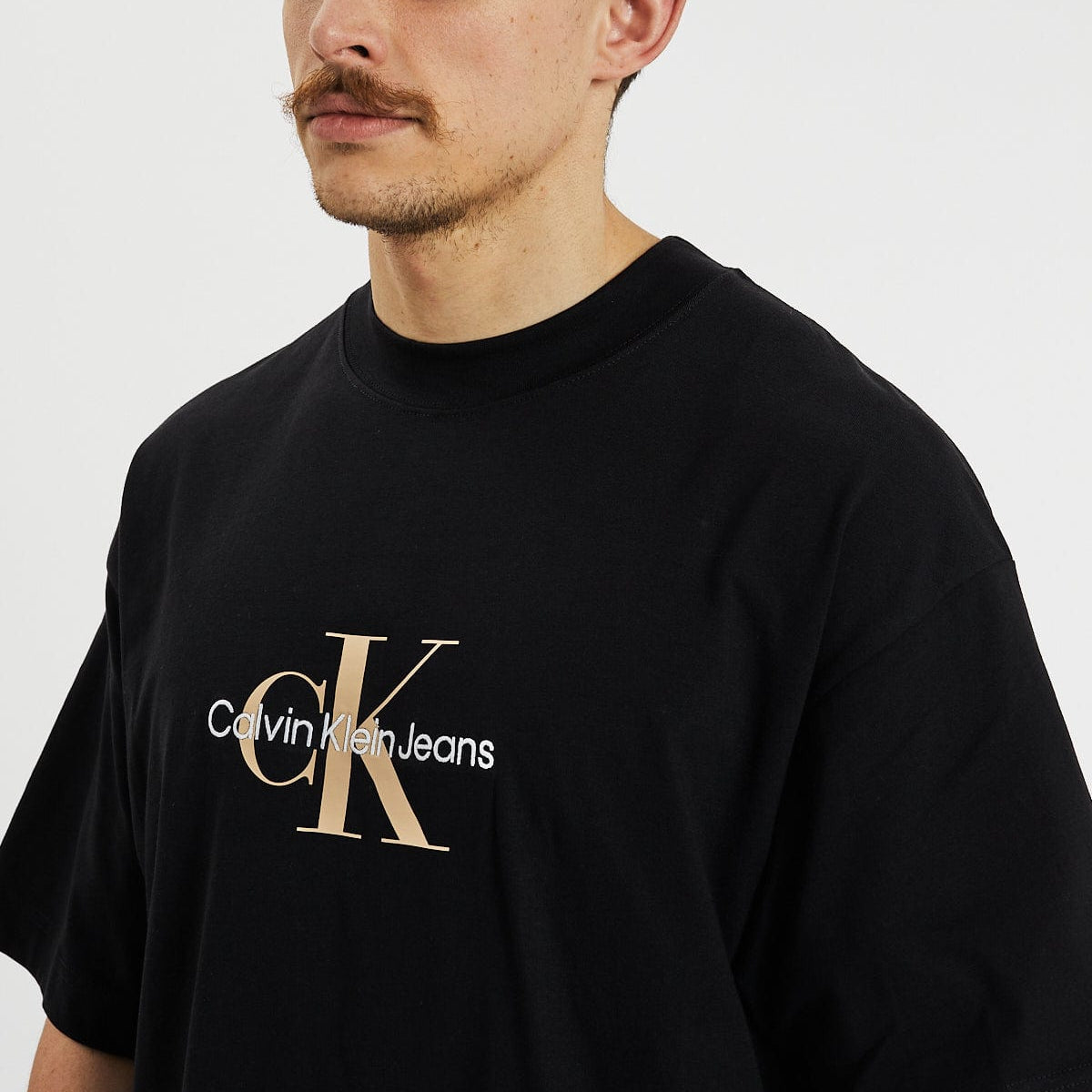 Buy Calvin Klein Archival Mono Logo Tee Black - Scandinavian