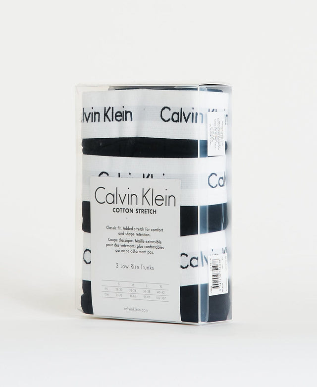 Calvin klein Low Rise Trunk 3PK Black/Black/Black