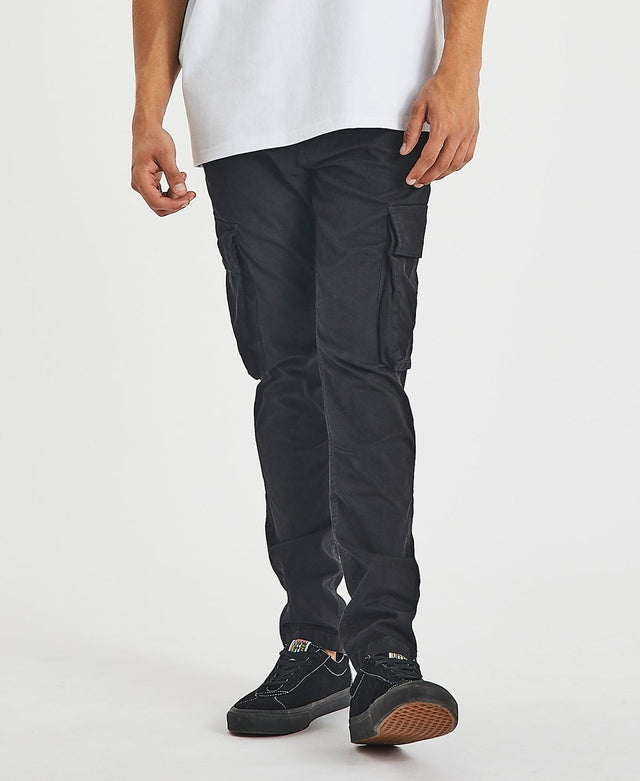 Calvin Klein Skinny Washed Cargo Pants Black