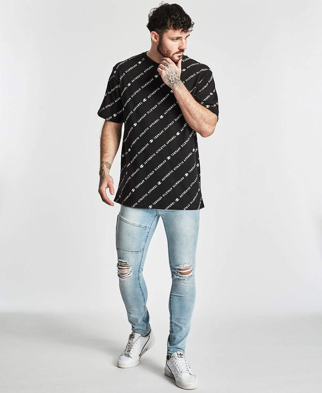 Champion ID Collection All Over Print T-Shirt Black
