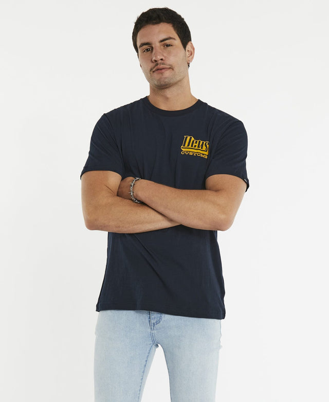 Deus Ex Machina Stripes T-Shirt Navy