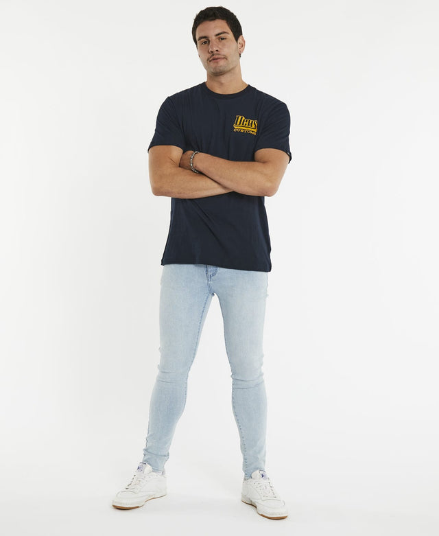 Deus Ex Machina Stripes T-Shirt Navy