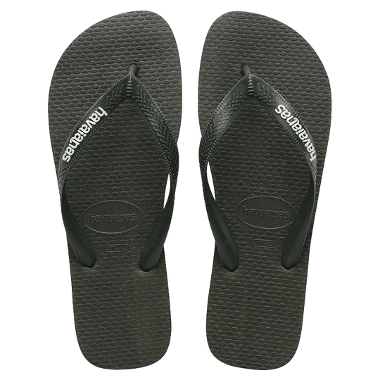 Havaianas Rubber Logo Thongs Olive Green
