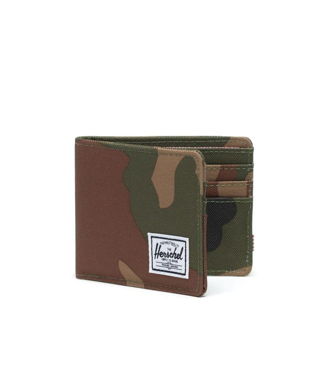 model wears Roy RFID Woodland Camo Wallets Camo - image 1