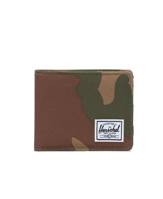 model wears Roy RFID Woodland Camo Wallets Camo - image 3
