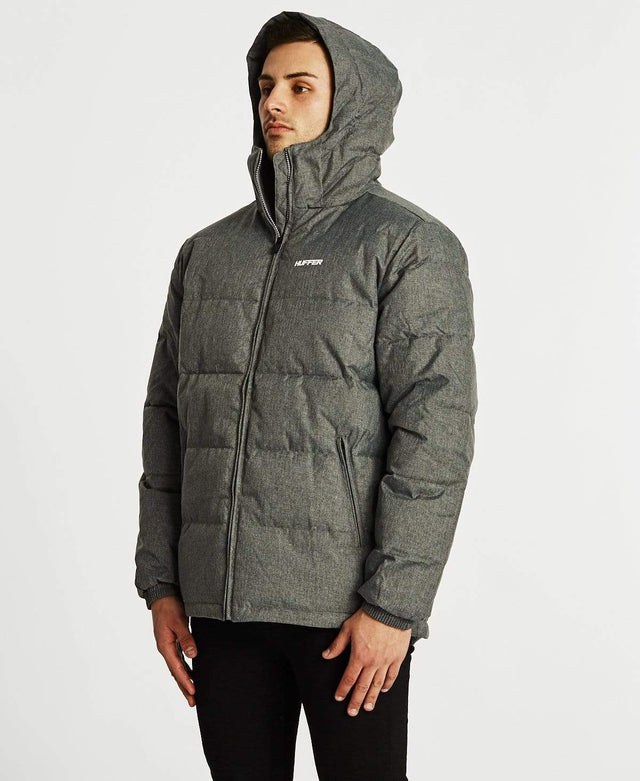 Huffer Huffer Puffer Jacket Herringbone Grey