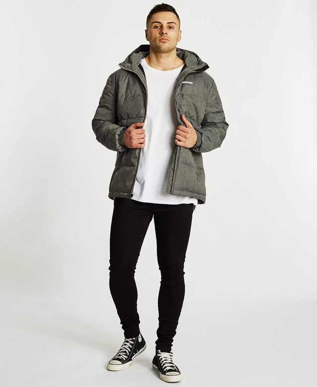 Huffer Huffer Puffer Jacket Herringbone Grey