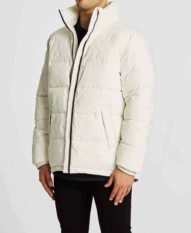 Huffer Track Puffer Jacket White