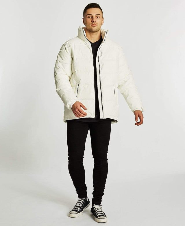 Huffer Track Puffer Jacket White