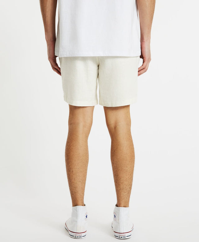 Inventory Hatfield Linen Shorts Natural White