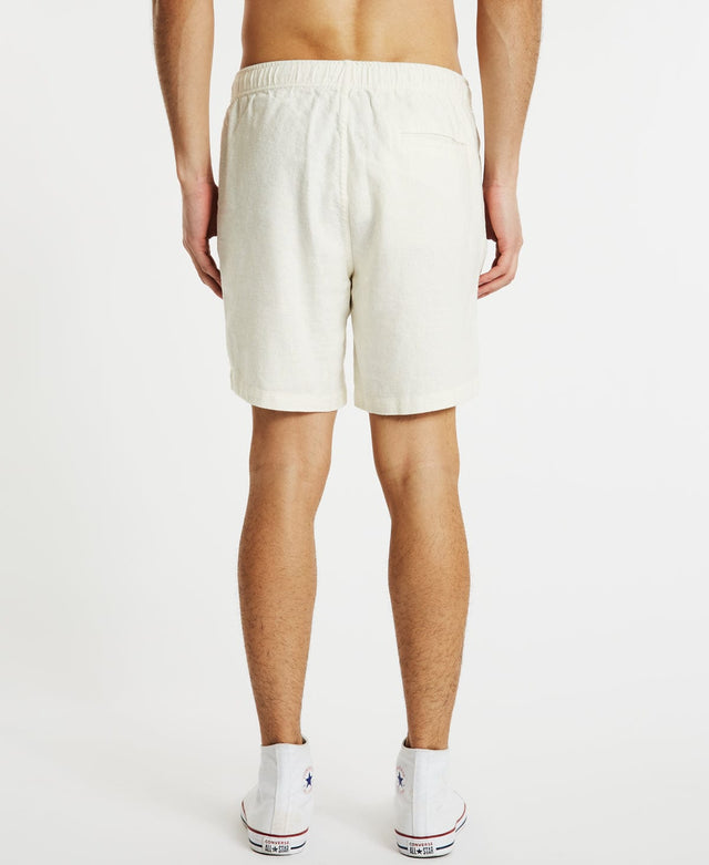Inventory Hatfield Linen Shorts Natural White
