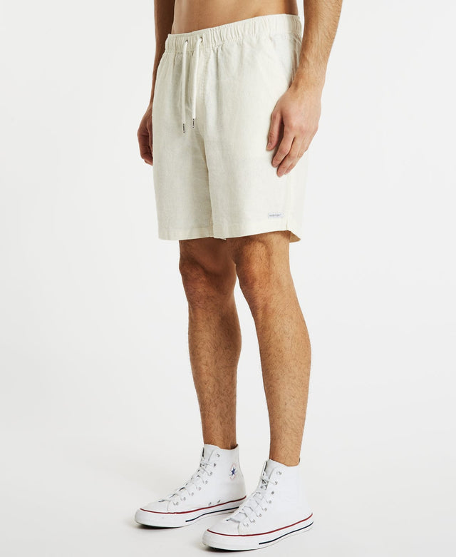 Inventory Hatfield Linen Shorts Natural White