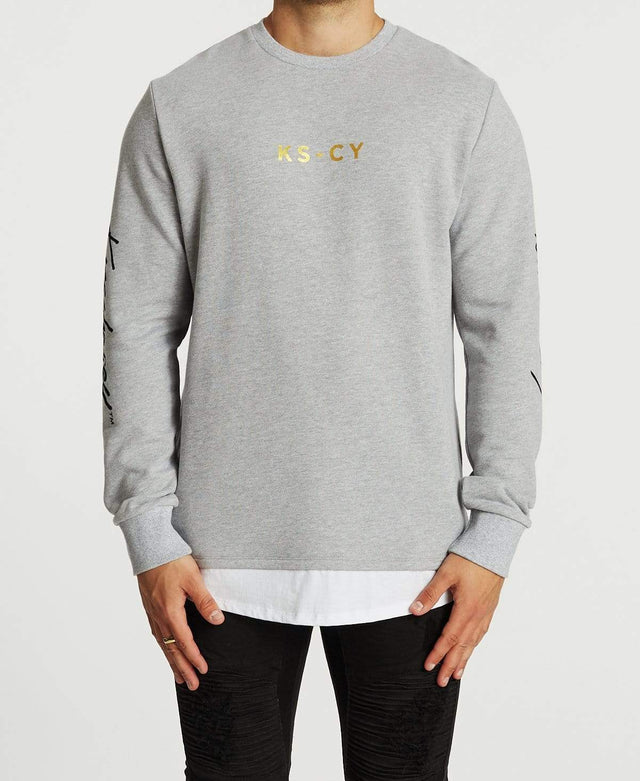Kiss Chacey All In Layered Jumper Grey Marle