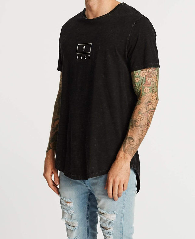 Kiss Chacey Anarchy Dual Curved T-Shirt Acid Black
